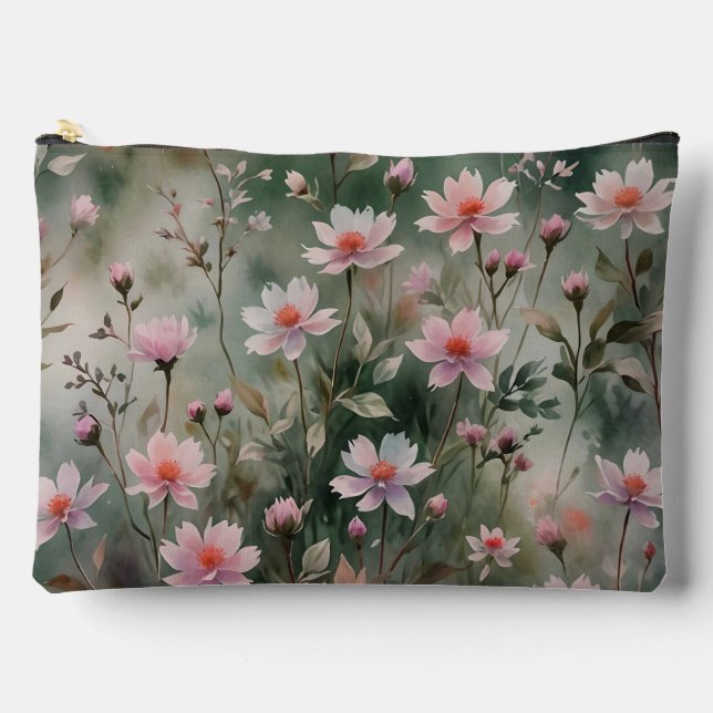 Pretty Wildflowers Accessory Pouch (Front)