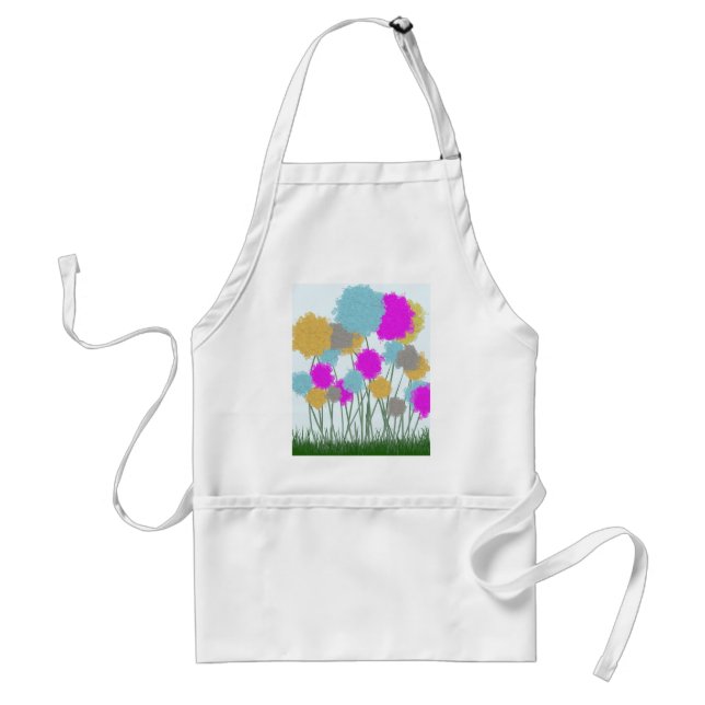 Pretty Wildflowers Adult Apron (Front)
