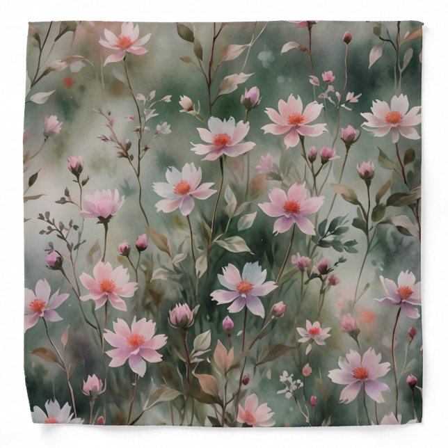 Pretty Wildflowers Bandana (Front)