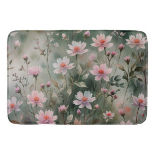 Pretty Wildflowers Bath Mat