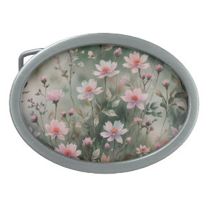 Pretty Wildflowers Belt Buckle