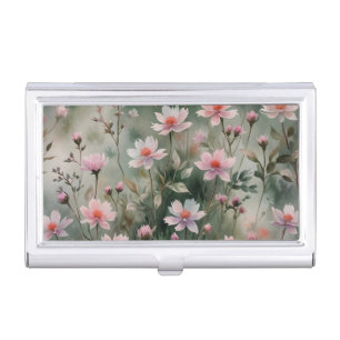 Pretty Wildflowers Business Card Case