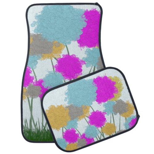 Pretty Wildflowers Car Floor Mat