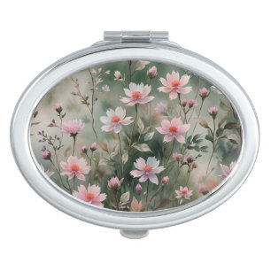 Pretty Wildflowers Compact Mirror
