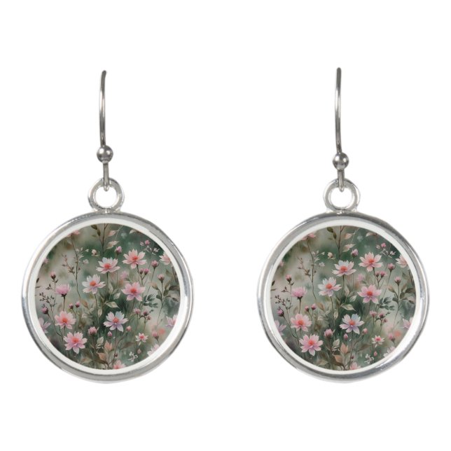 Pretty Wildflowers Earrings (Front)