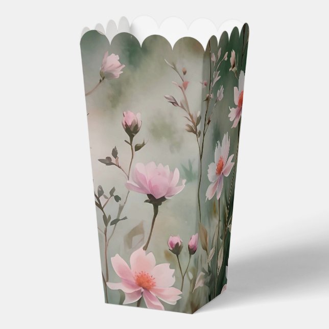 Pretty Wildflowers Favor Boxes (Back)