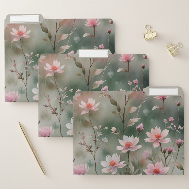 Pretty Wildflowers File Folder (Set)