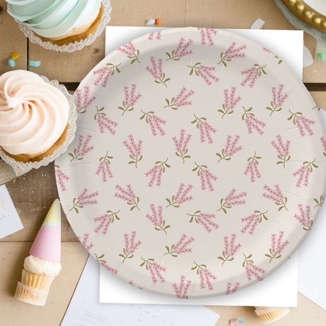 Pretty Wildflowers Floral Party Shower Minimal Paper Plates (Creator Uploaded)
