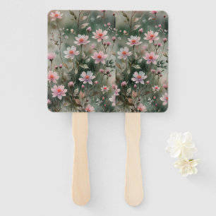 Pretty Wildflowers Hand Fan