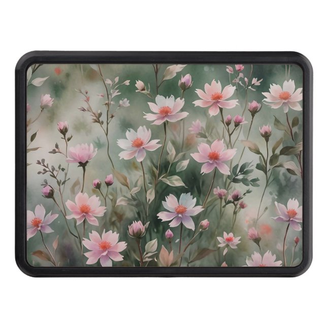 Pretty Wildflowers Hitch Cover (Front)
