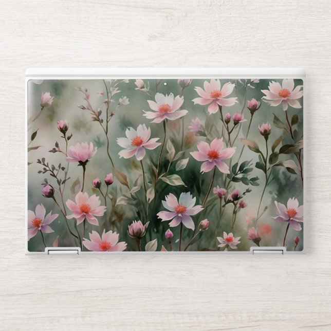 Pretty Wildflowers HP Laptop Skin (Front)