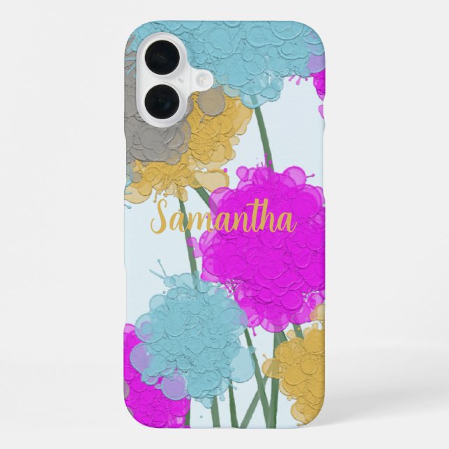 Pretty Wildflowers Iphone Case (Back)