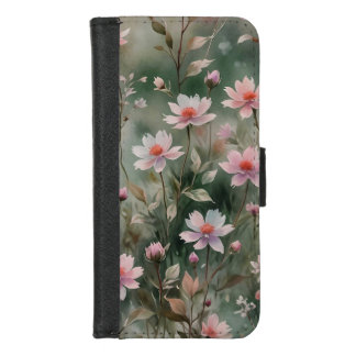 Pretty Wildflowers iPhone 8/7 Wallet Case