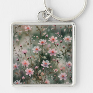 Pretty Wildflowers Keychain