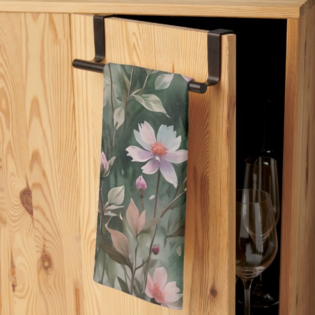 Pretty Wildflowers Kitchen Towel (Thirds Fold)