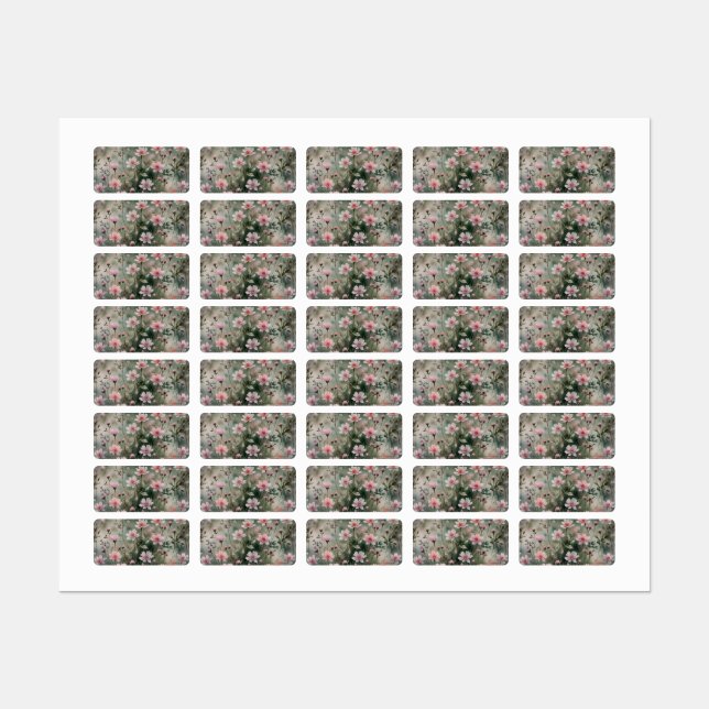 Pretty Wildflowers Labels (Sheet)