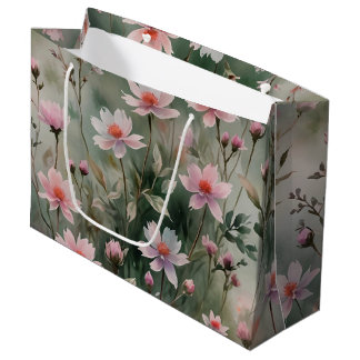 Pretty Wildflowers Large Gift Bag