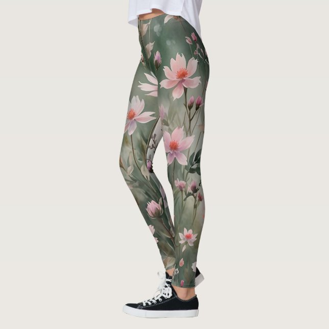 Pretty Wildflowers Leggings (Left)