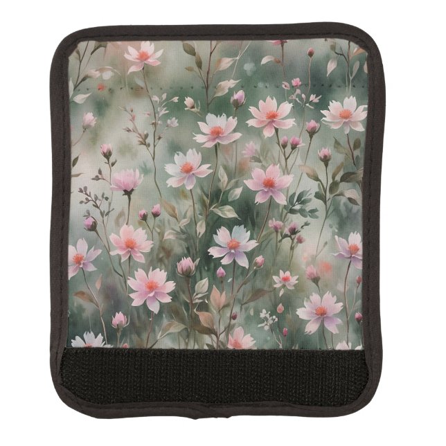 Pretty Wildflowers Luggage Handle Wrap (Front)