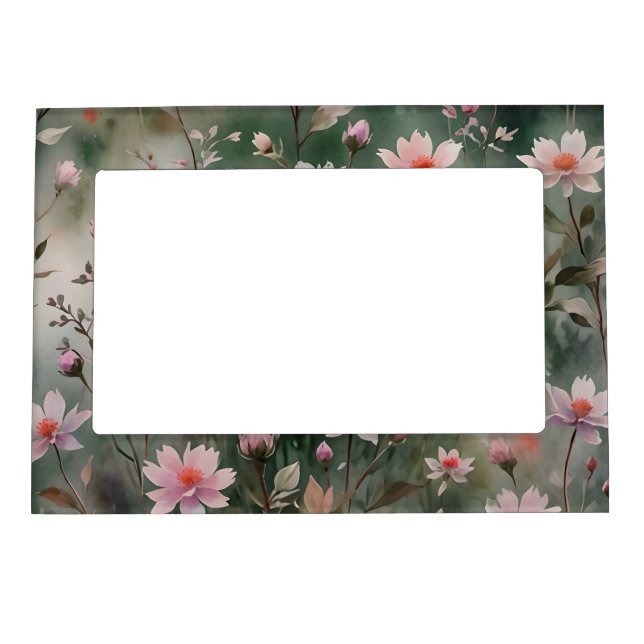 Pretty Wildflowers Magnetic Frame (Front)