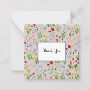 Pretty Wildflowers Note Card