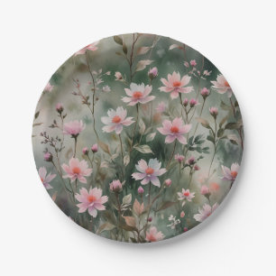 Pretty Wildflowers Paper Plates