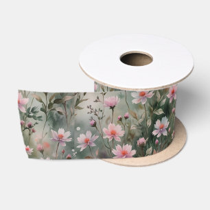 Pretty Wildflowers Satin Ribbon