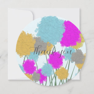 Pretty Wildflowers Thank You Card
