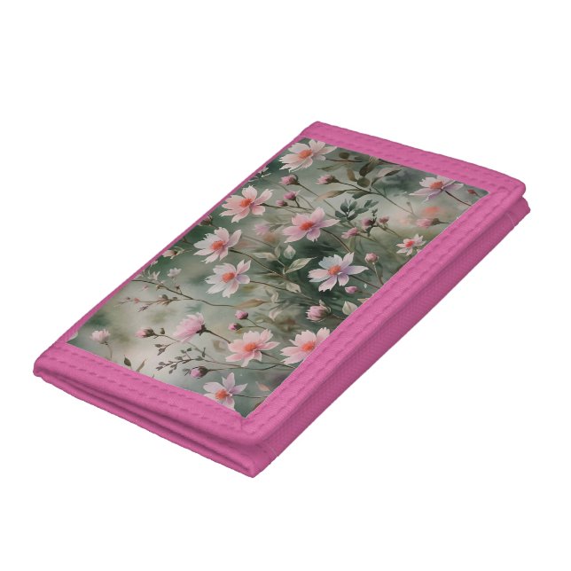 Pretty Wildflowers Tri-fold Wallet (Bottom)