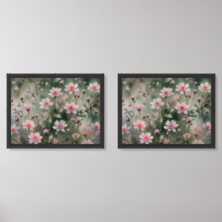 Pretty Wildflowers Wall Art Sets