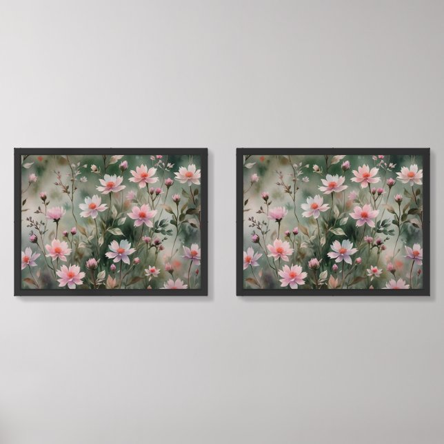 Pretty Wildflowers Wall Art Sets (Front)