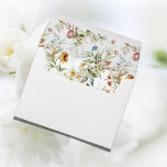 Pretty Wildflowers Watercolors Modern Envelope<br><div class="desc">Pretty wildflowers done in soft watercolors return addressed wedding invitation envelope.  A beautiful presentation for many invitations offered in our store.</div>