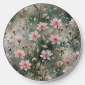 Pretty Wildflowers Wireless Charger (Front)