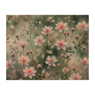 Pretty Wildflowers Wood Wall Art