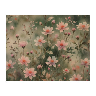 Pretty Wildflowers Wood Wall Art