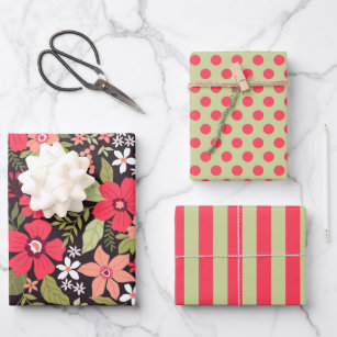 Colorful Flowers Wildflowers Floral Wrapping Paper Rolls – The