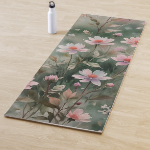 Pretty Wildflowers Yoga Mat