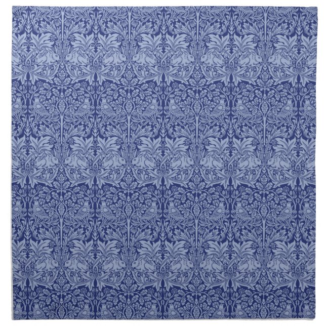 Pretty William Morris "Brother Rabbit" Chintz Cloth Napkin (Front)