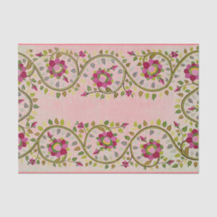 PRETTY William Morris PINK FLORAL TISSUE PAPER