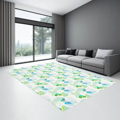 Pretty Winged Insects Rug