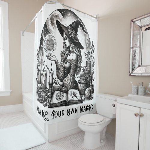 Pretty Witch Apothecary Make Your Own Magic Shower Curtain