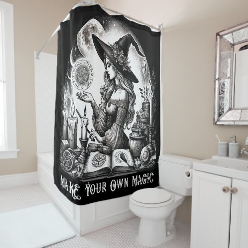 Pretty Witch Apothecary Make Your Own Magic Shower Curtain