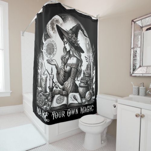 Pretty Witch Apothecary Make Your Own Magic Shower Curtain