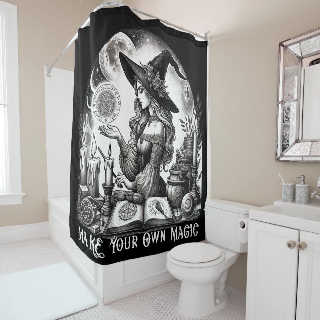 Pretty Witch Apothecary Make Your Own Magic Shower Curtain (In Situ)