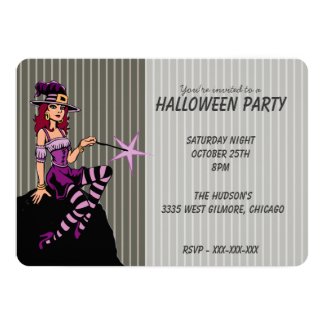 Pretty Witch in Purple Card