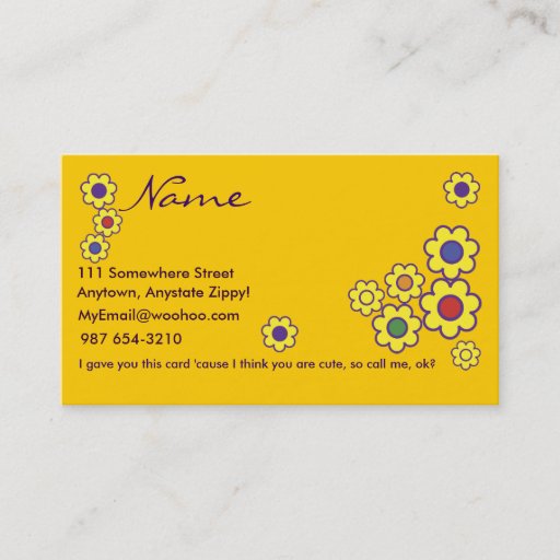 Customizable Pretty Witty Lesbian Business Card