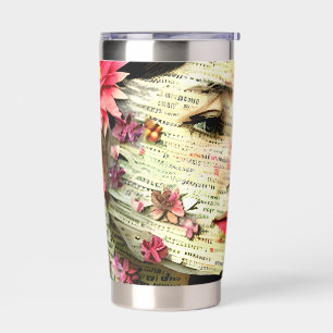 Pretty Woman Art Collage Insulated Tumbler