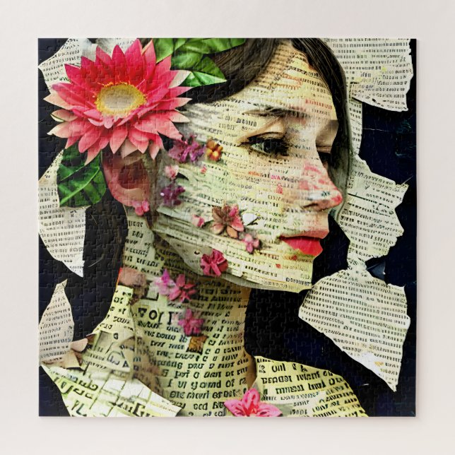 Pretty Woman Art Collage   Jigsaw Puzzle (Vertical)