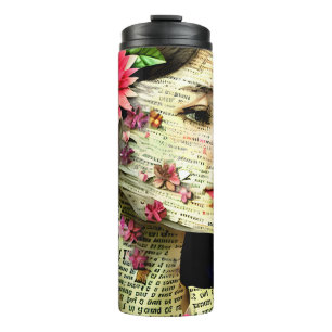 Pretty Woman Art Collage Thermal Tumbler