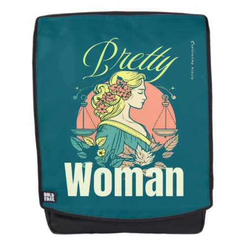 Pretty Woman – Captivating Beauty Illustration Backpack